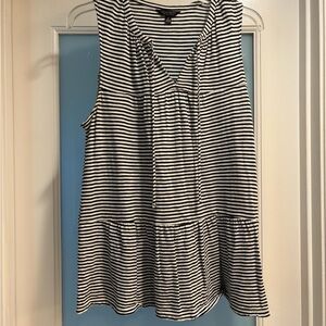 Women’s Lucky Brand Black/White striped tank